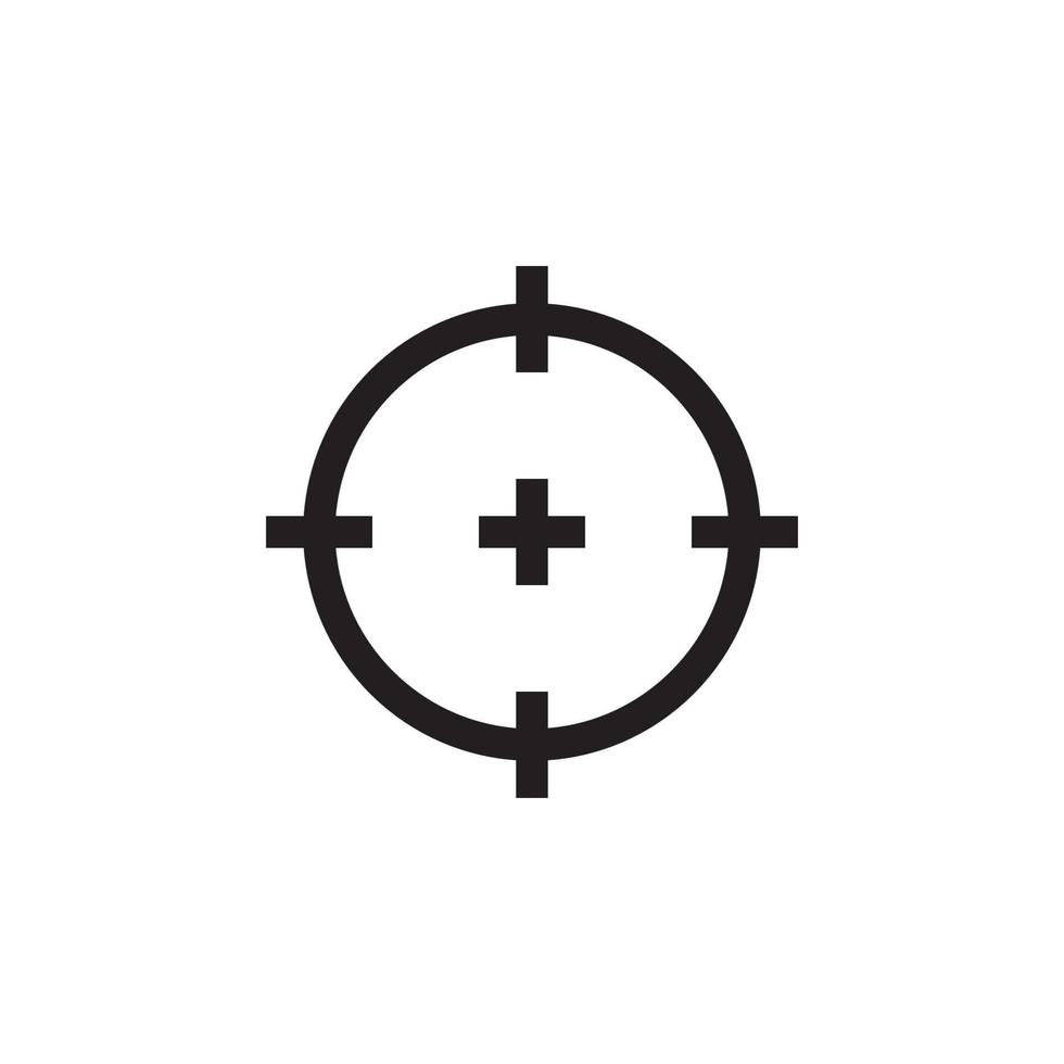 Target Scope Icon EPS 10 vector