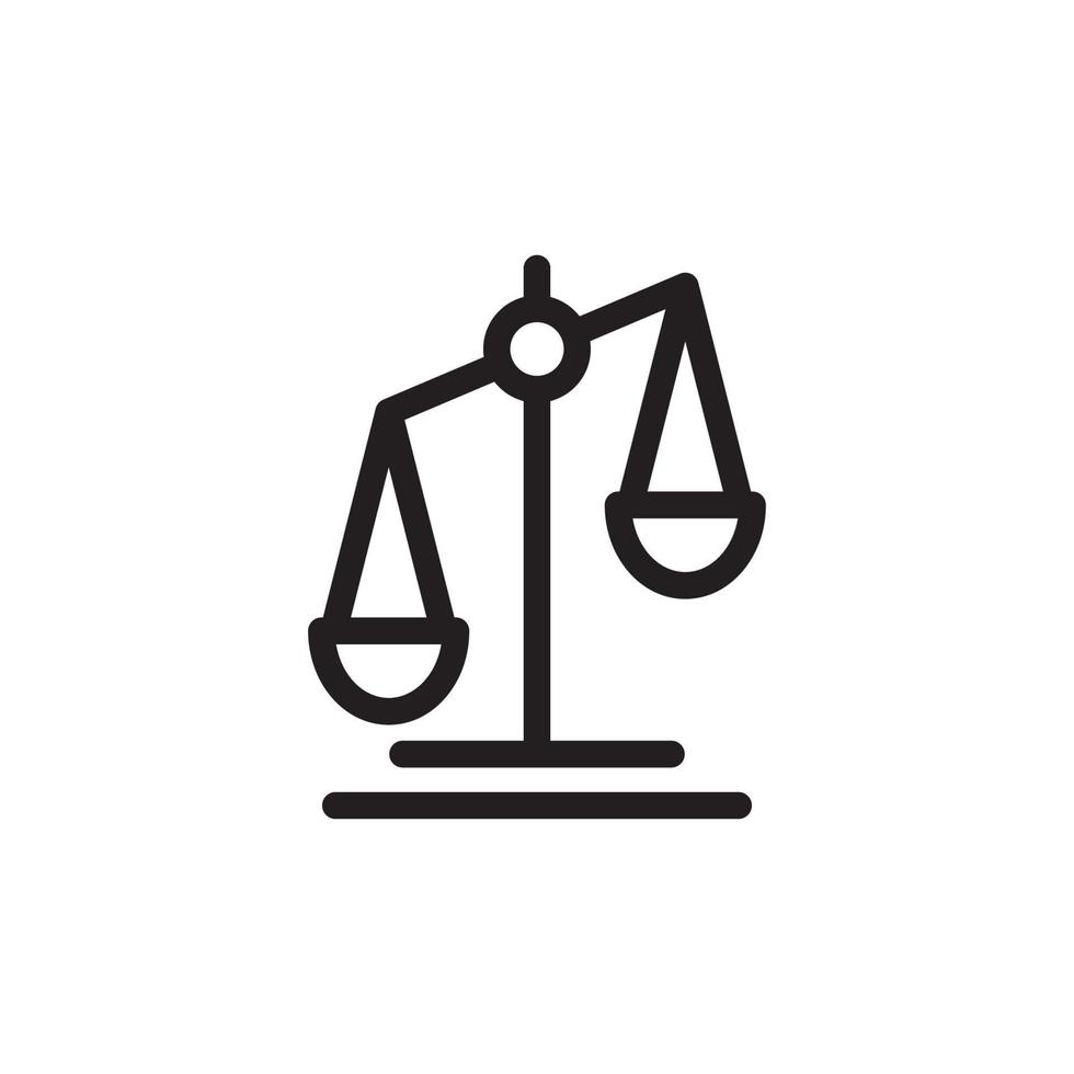 Balance Scales Icon EPS 10 vector