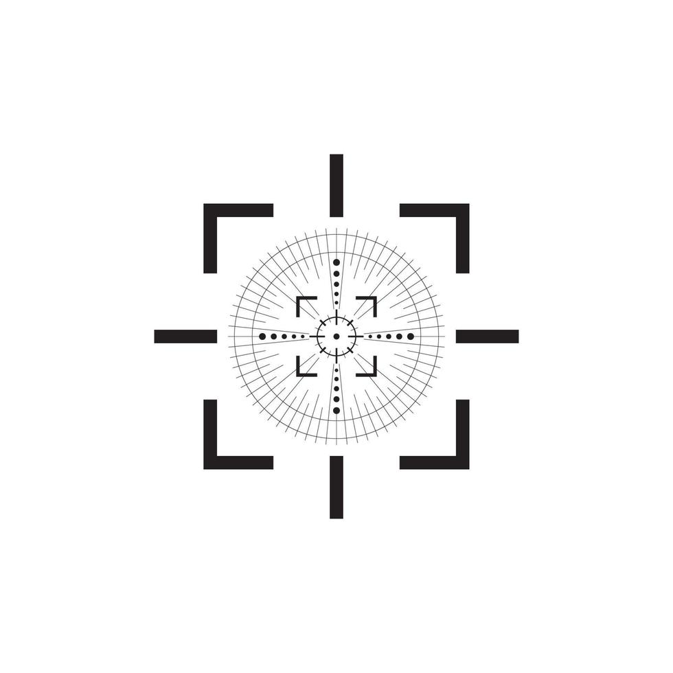Target Scope Icon EPS 10 vector