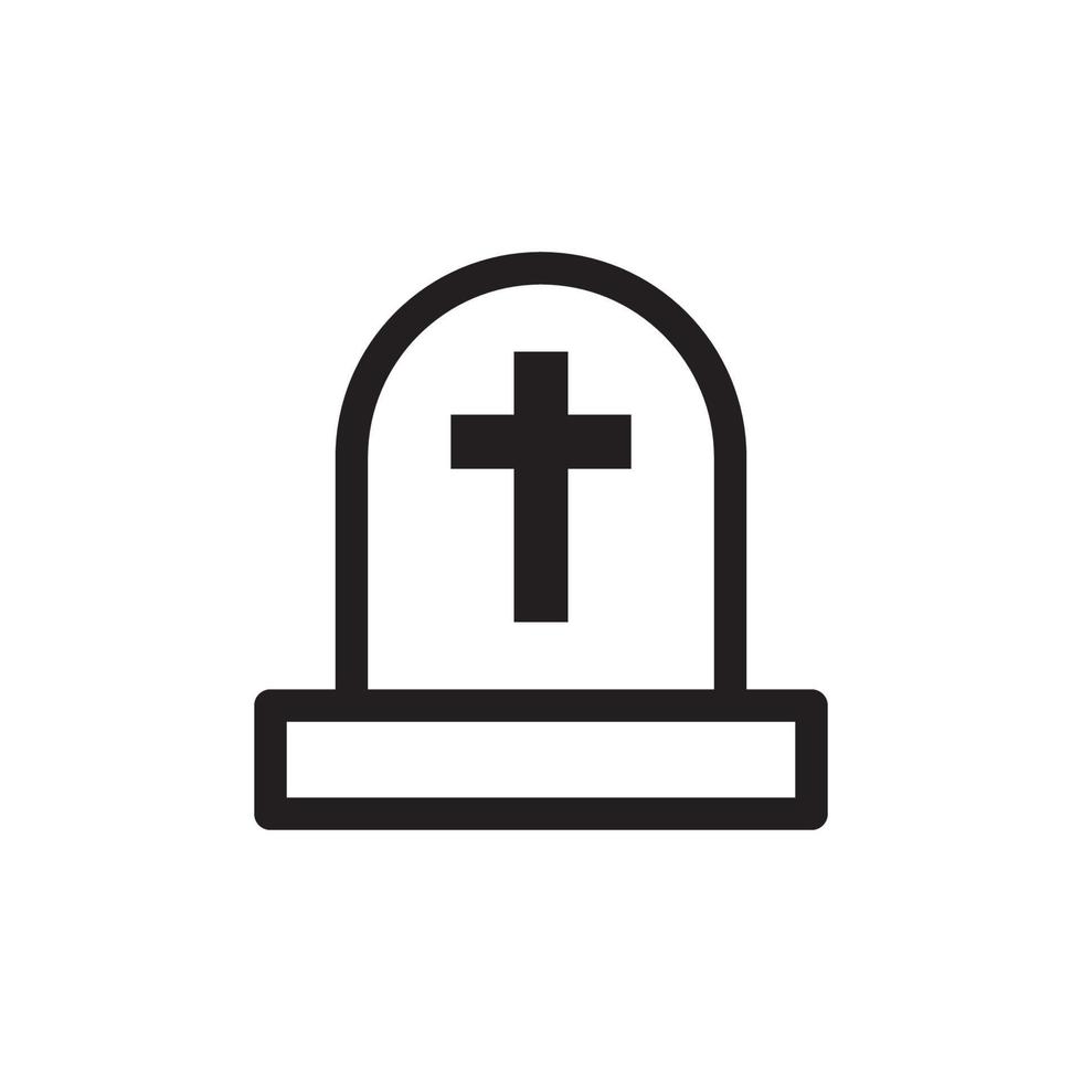 Tombstone Icon EPS 10 vector