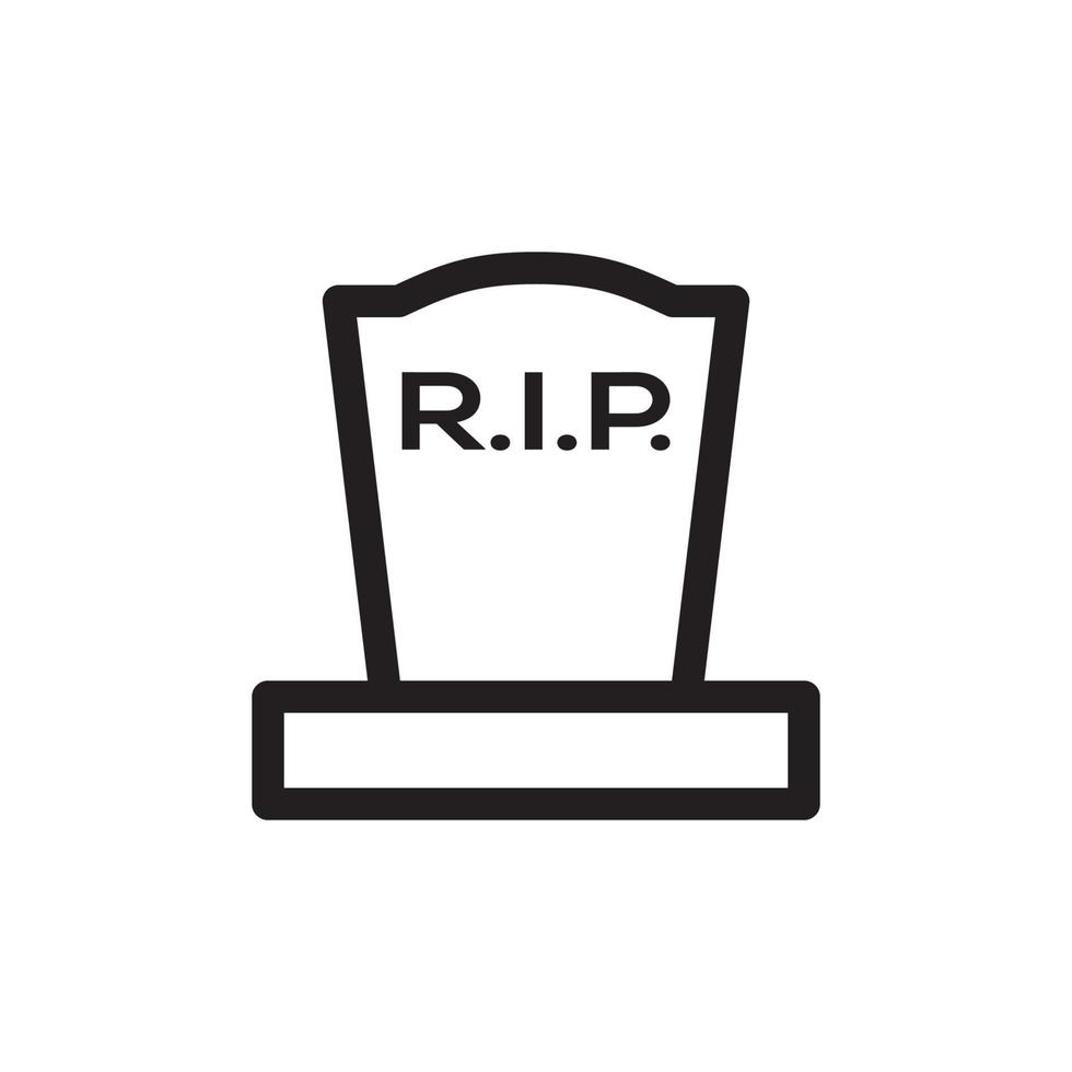 Tombstone Icon EPS 10 vector