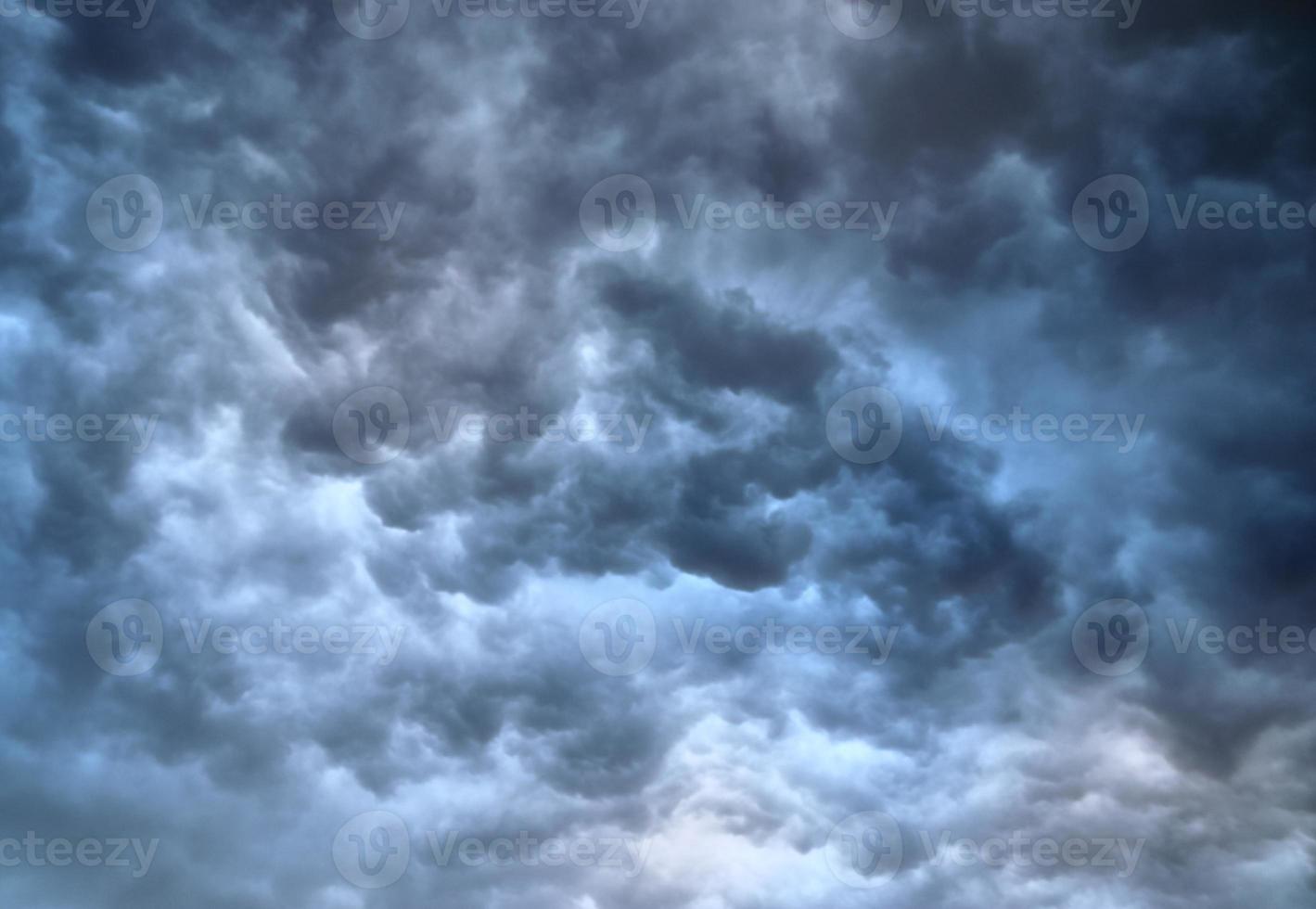 Stunning dark cloud formations right before a thunderstorm photo
