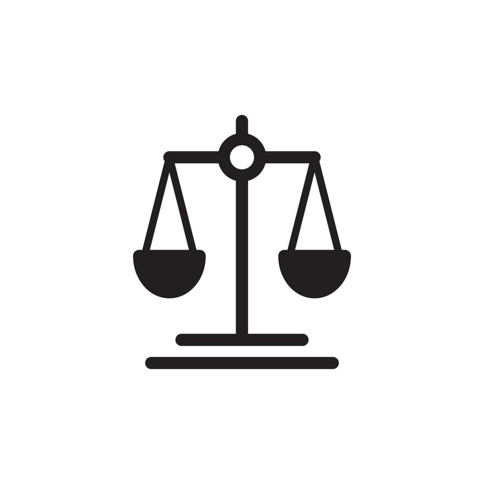 Balance Scales Icon EPS 10 vector