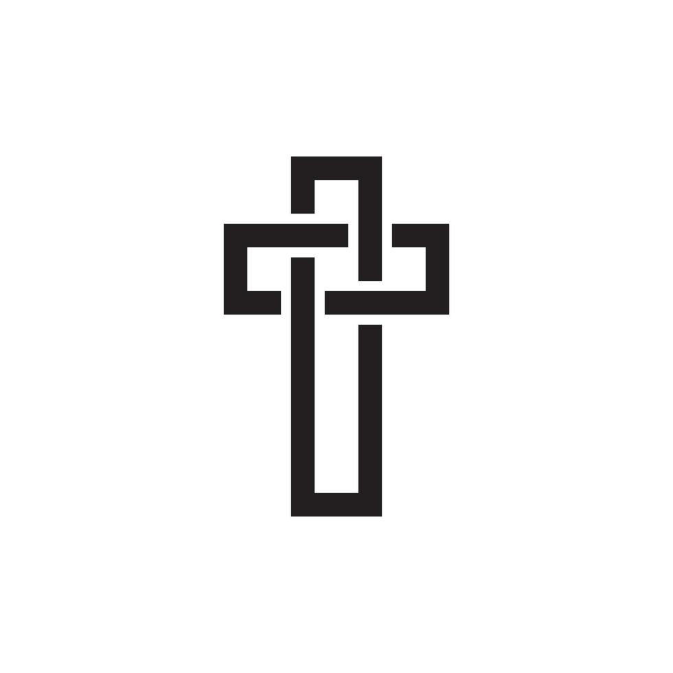 Religion Cross Icon EPS 10 vector