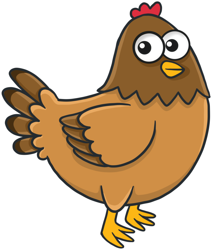 bonito desenho animado asas de aves animal galinha 10264405 PNG