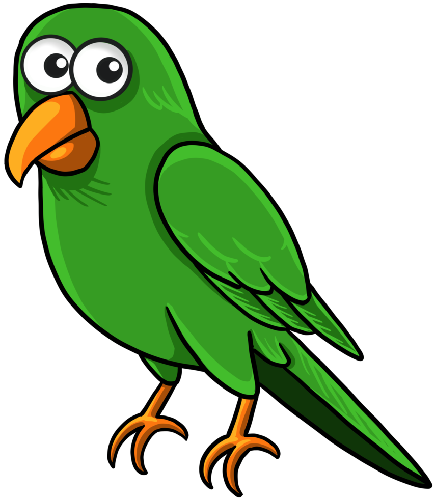 cute cartoon poultry wings animal parrot png