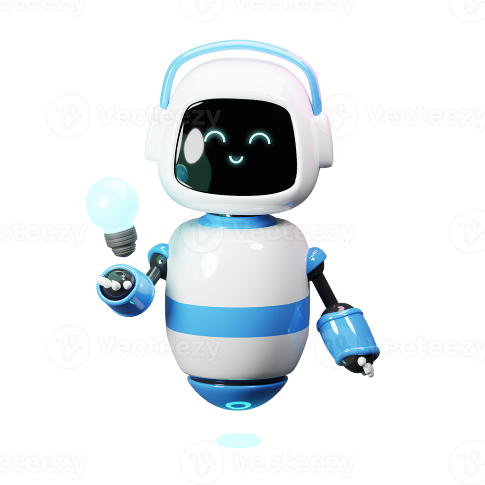 Cute 3d Robot Smart png