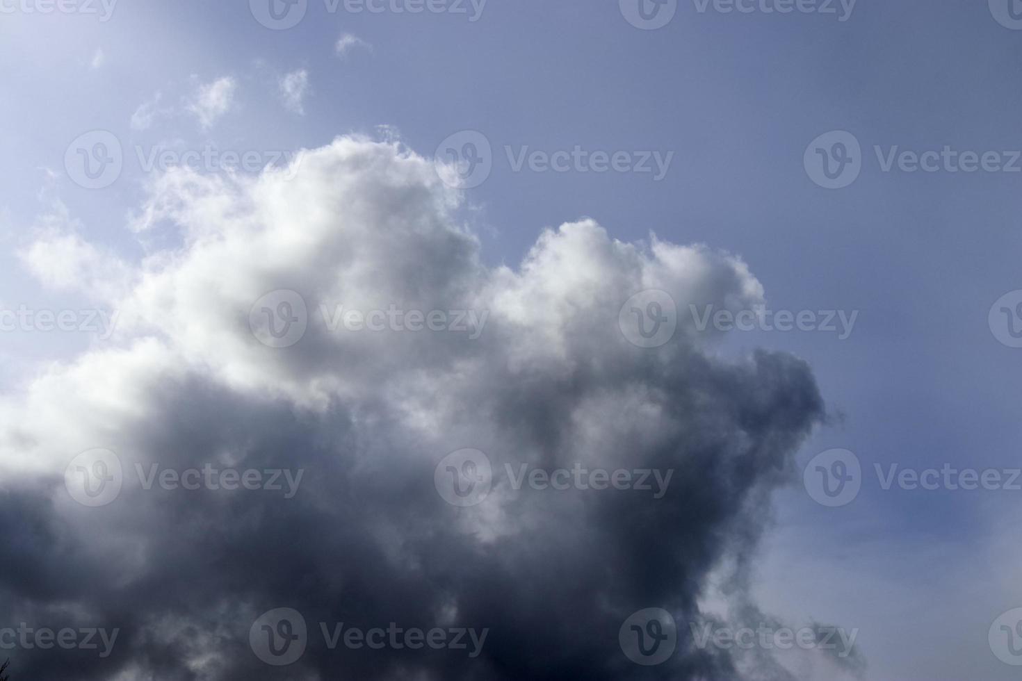 Stunning dark cloud formations right before a thunderstorm photo