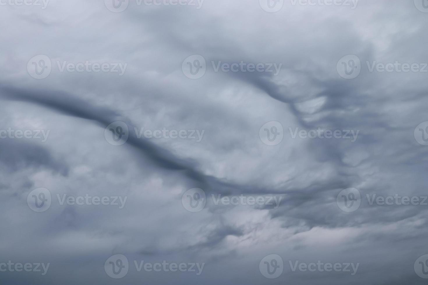 Stunning Asperatus cloud formations in the sky photo