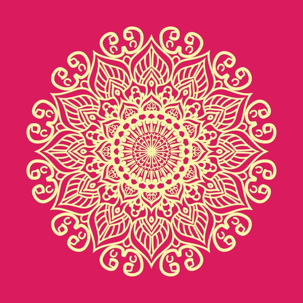 luxury ornamental mandala background design,pattern in form of mandala for Henna vector