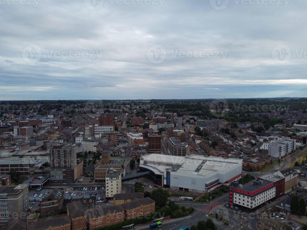 Gorgeous Aerial View of Central Luton City of England UK, City Centre of London Luton photo