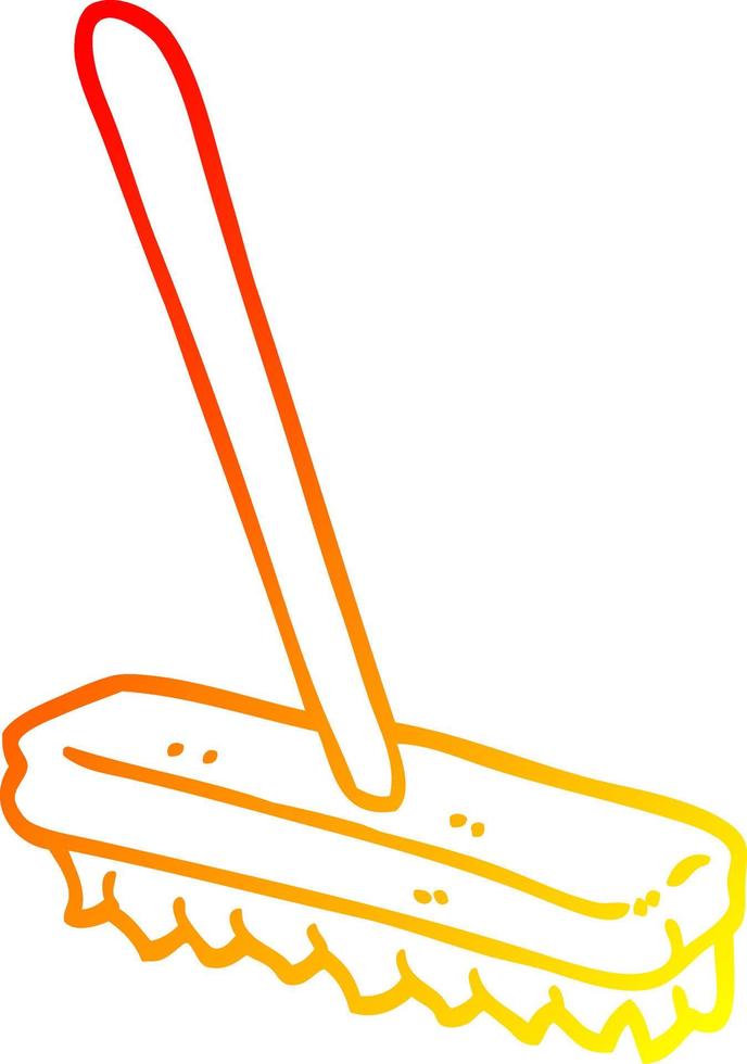 warm gradient line drawing cartoon sweeping brush vector