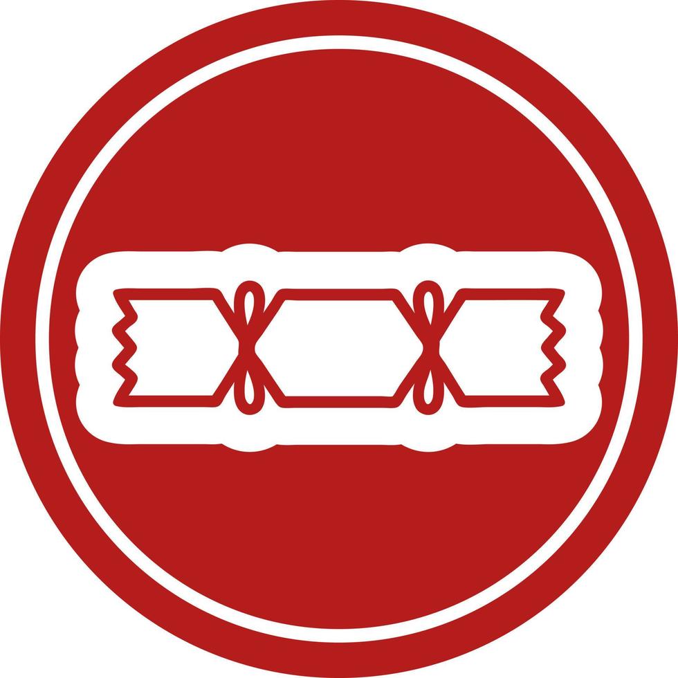 christmas cracker icon vector