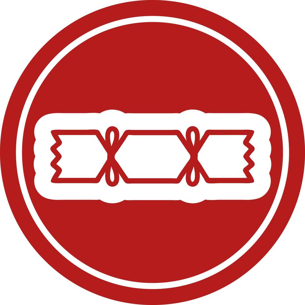 christmas cracker icon vector