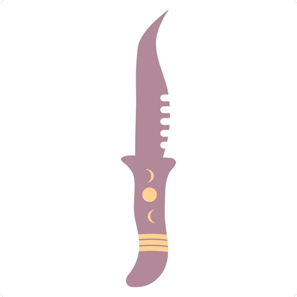 ritual knife icon vector