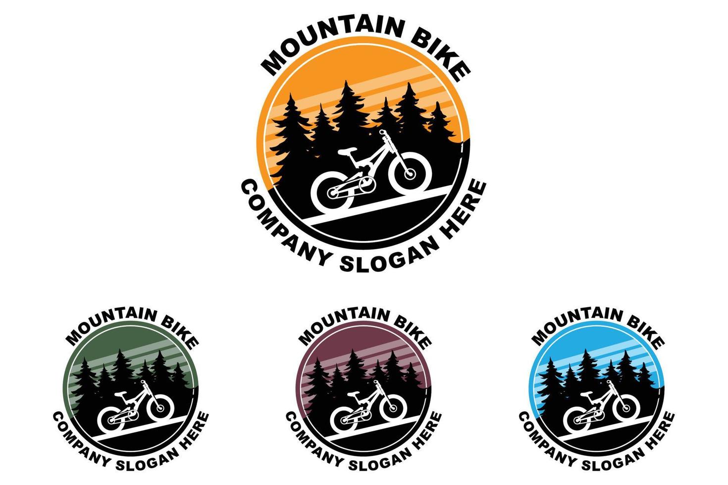 Bike Logo Icon Vector, vehicle for sports, racing, casual, downhill, retro template vector