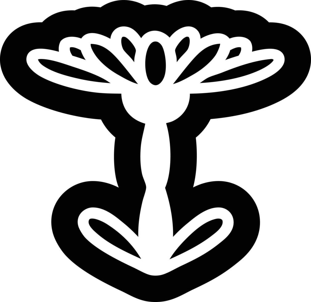 blooming flower icon vector