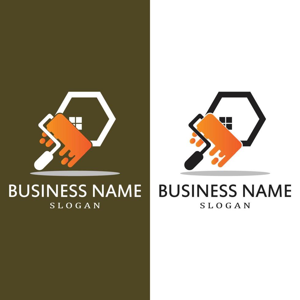 Paint Logo Template vector icon