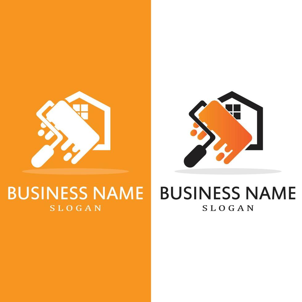 Paint Logo Template vector icon