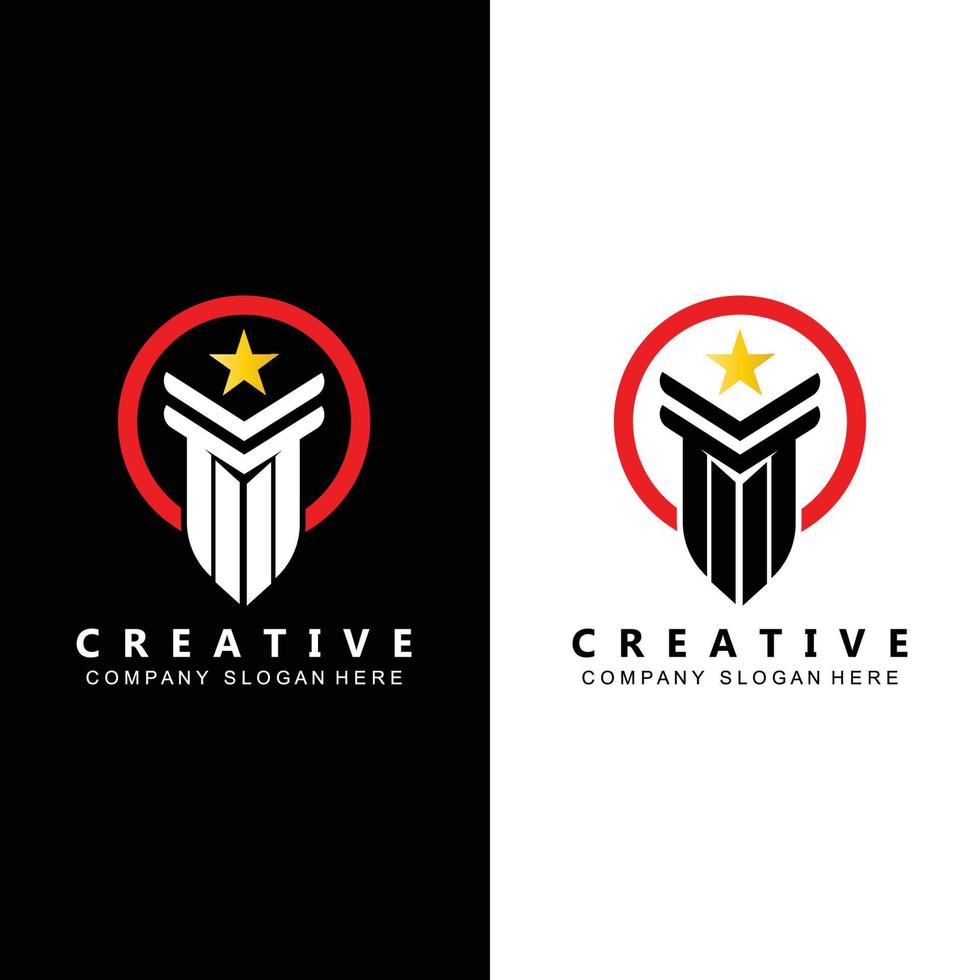 business pillar column logo vector symbol icon