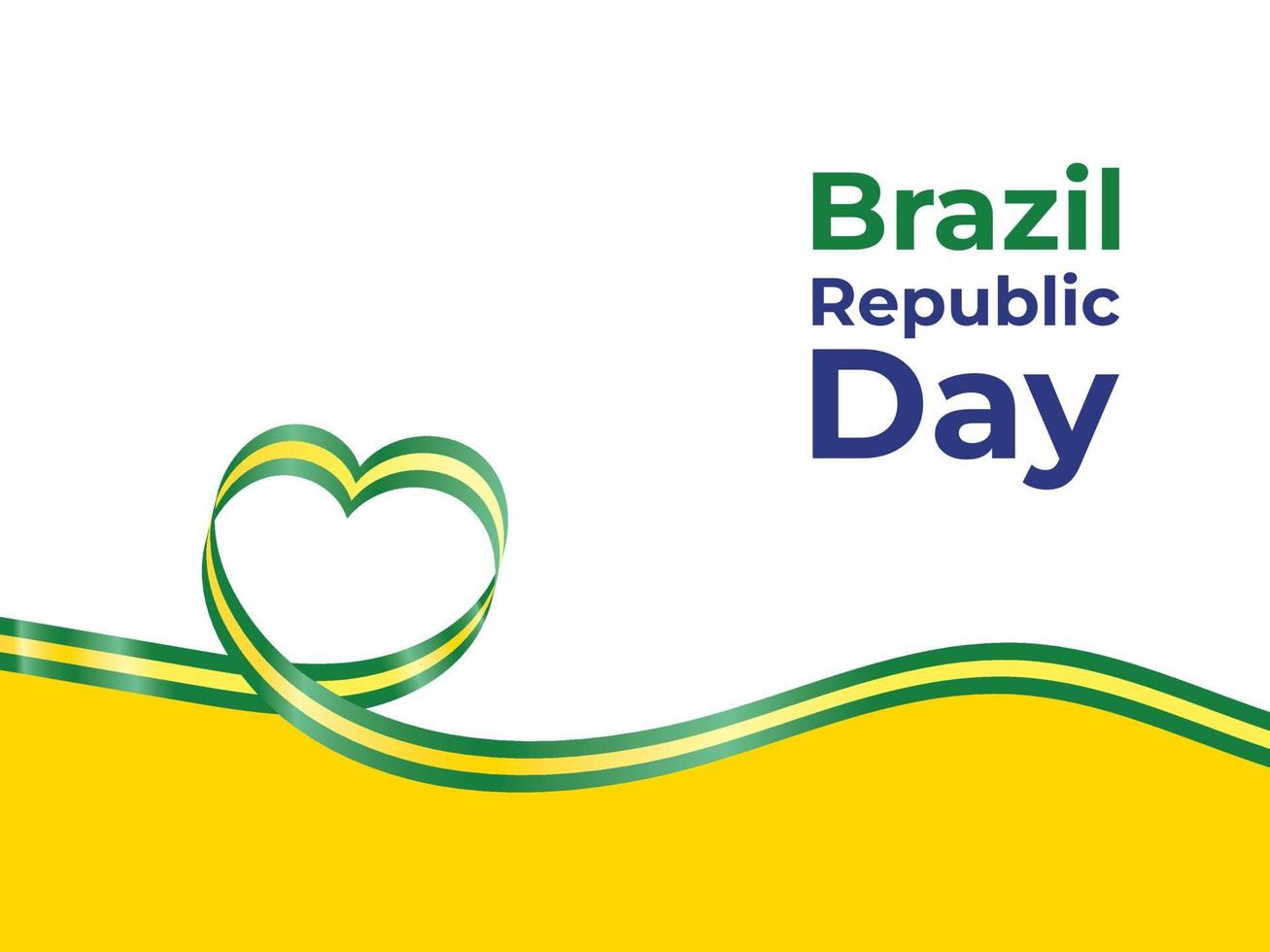 dia de la republica de brasil vector