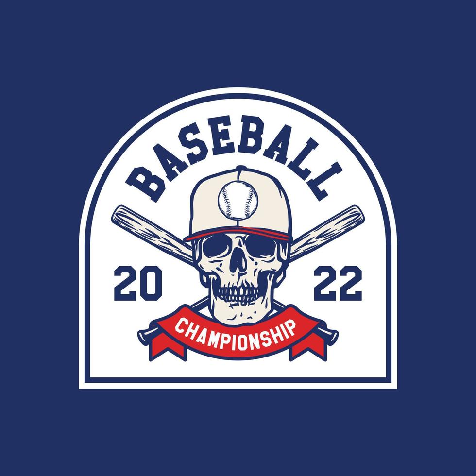 Hand Drawn Baseball Emblems of teams and competitions Badge vector