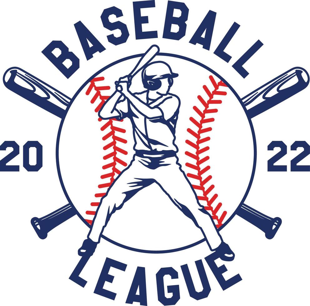 Hand Drawn Baseball Emblems of teams and competitions Badge vector