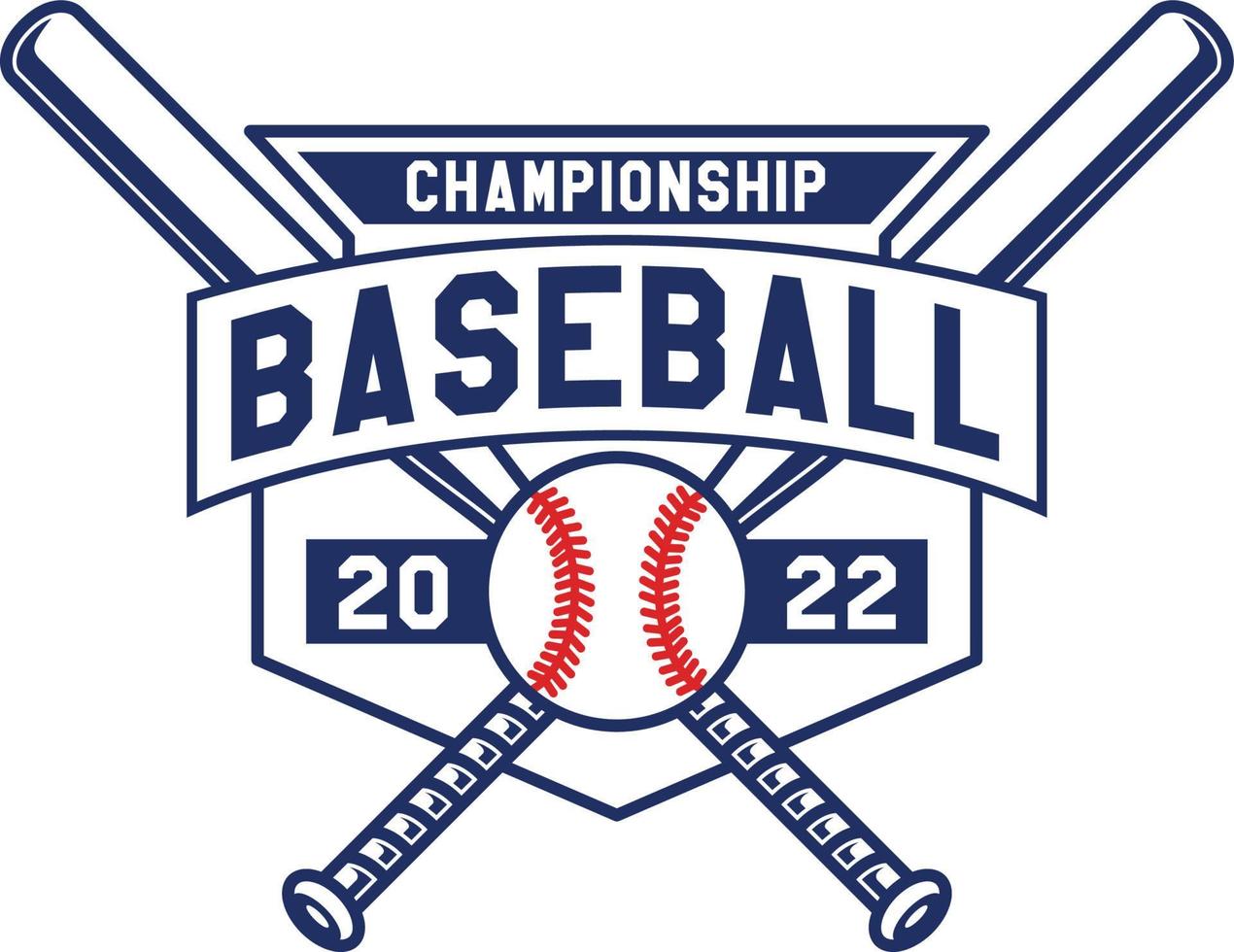 Hand Drawn Baseball Emblems of teams and competitions Badge vector