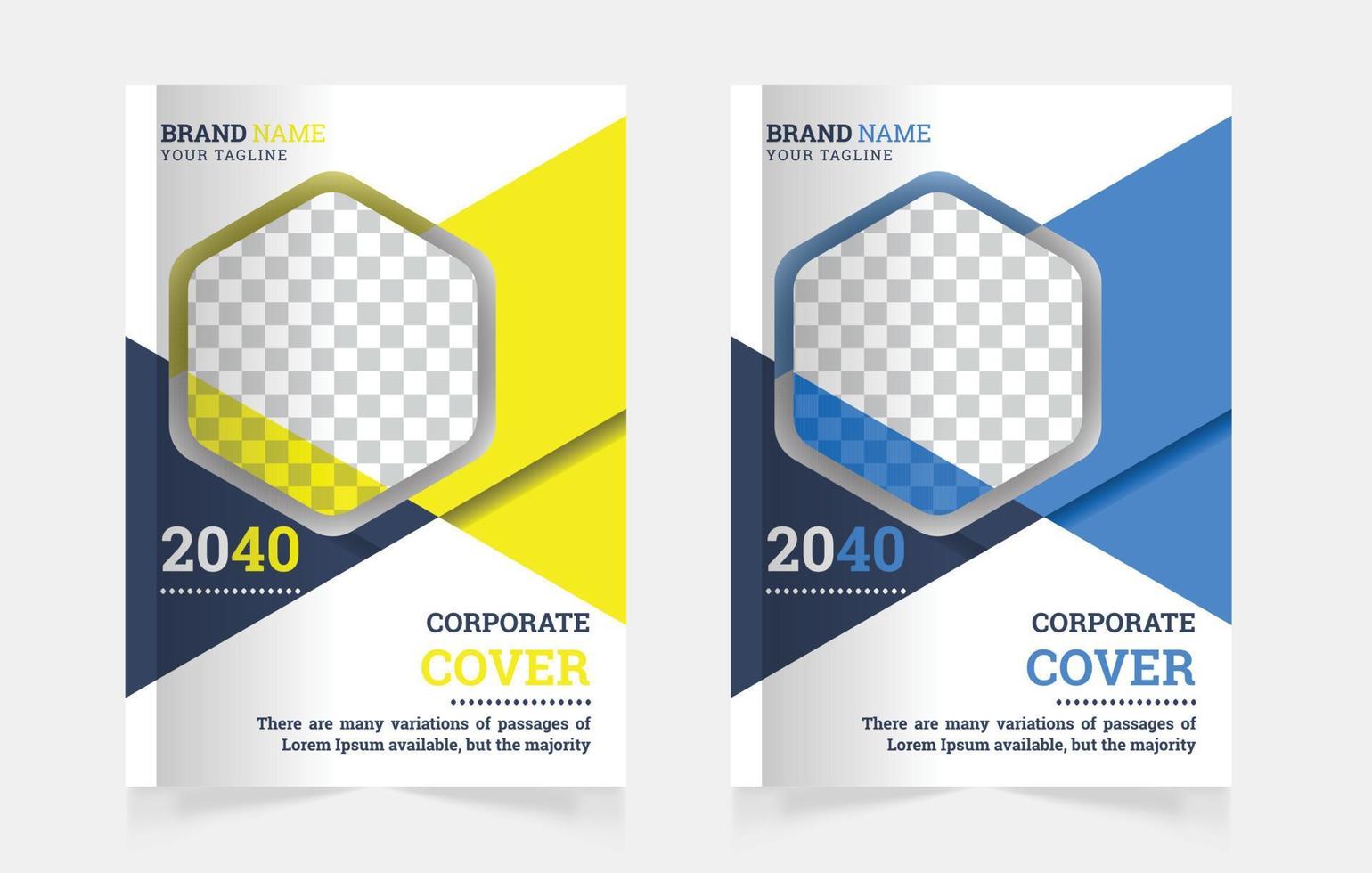 Annual report business corporate book cover design template a4 or can be used to annual report, magazine, flyer, poster, banner, portfolio, company profile, website, brochure cover design vector