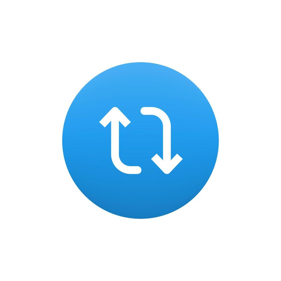 Repost, share icon vector of social media