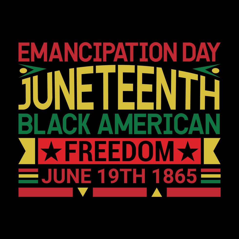 Juneteenth T Shirt Design vector