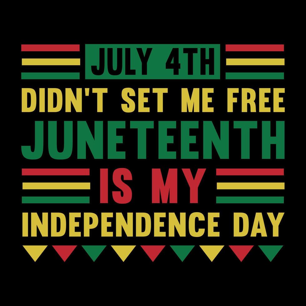 Juneteenth t shirt design vector