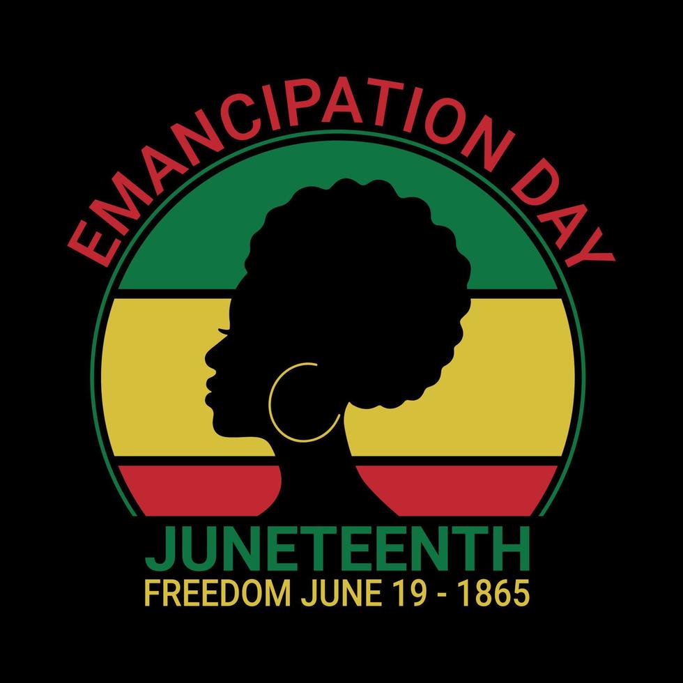 Juneteenth t shirt design vector