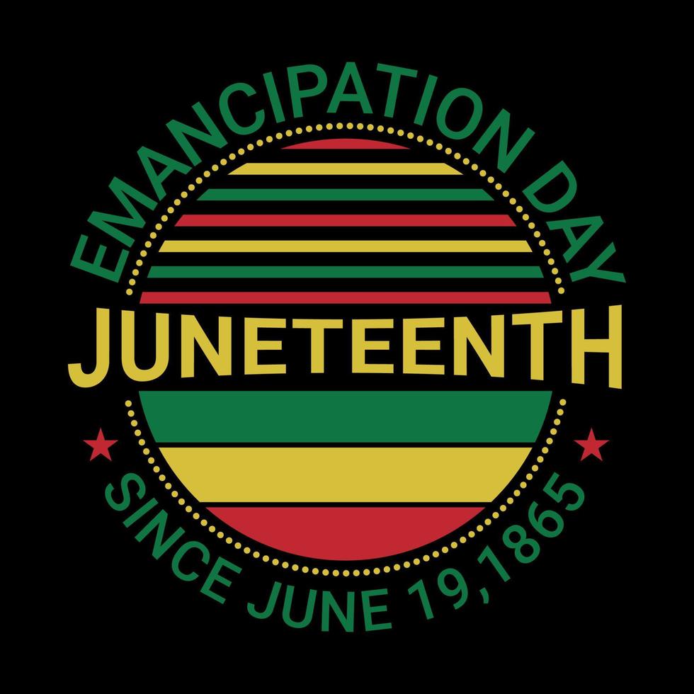 Juneteenth T Shirt Design vector