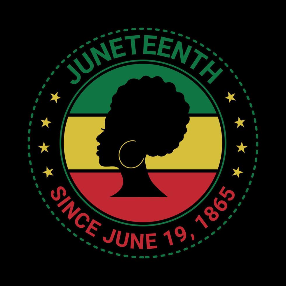 Juneteenth t shirt design vector