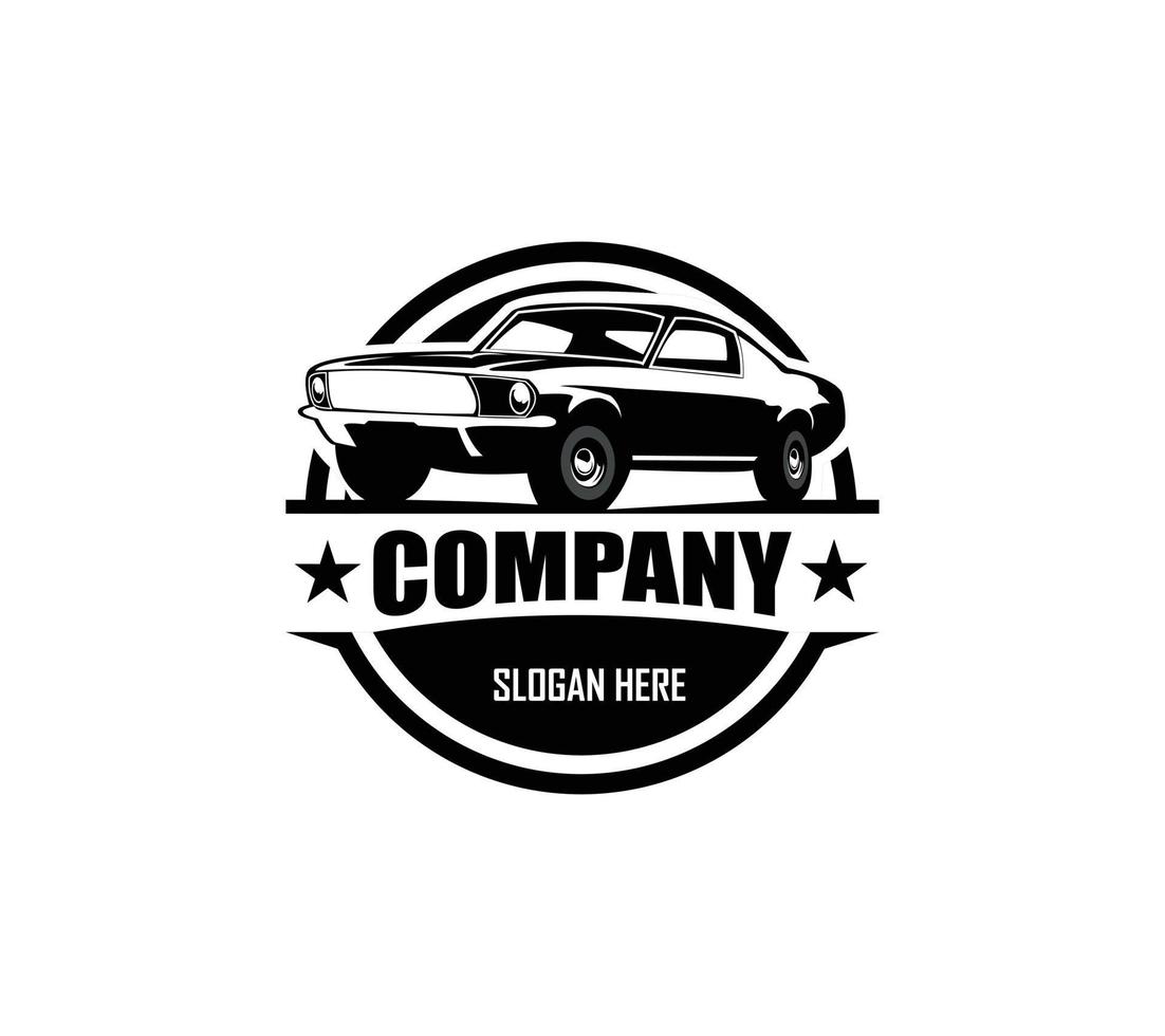 plantilla de logotipo de muscle car para su empresa. ilustración de logotipo vectorial vector
