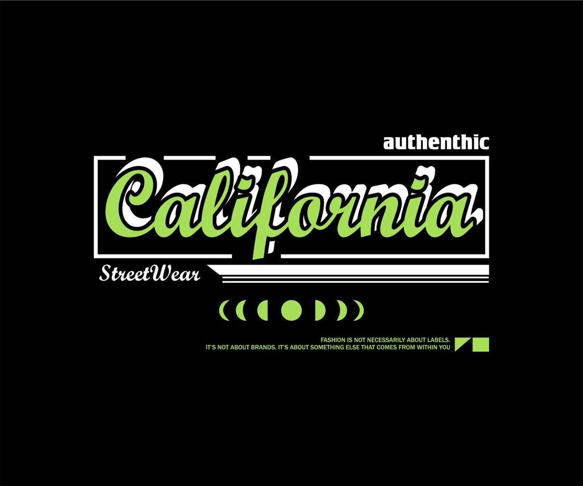 diseño gráfico de california para ropa de calle de camisetas y estilo urbano vector