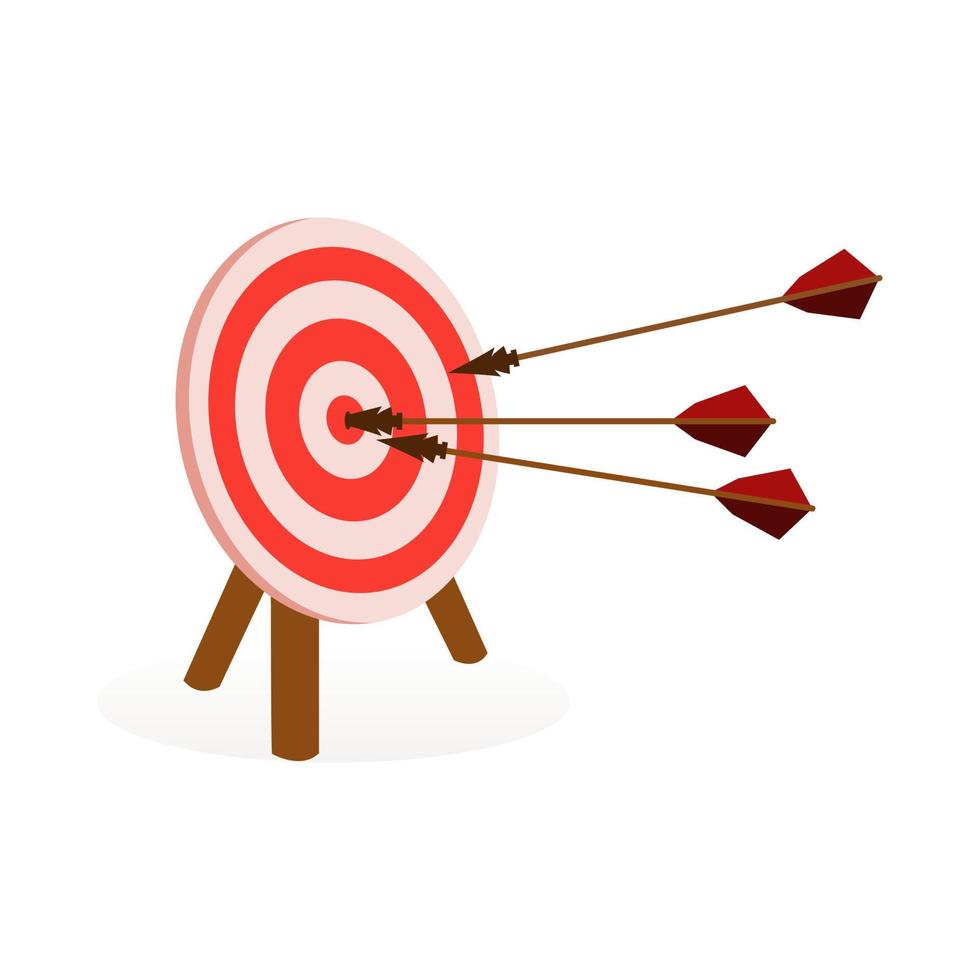 Targeting the business. design target and arrows. Vector illustration