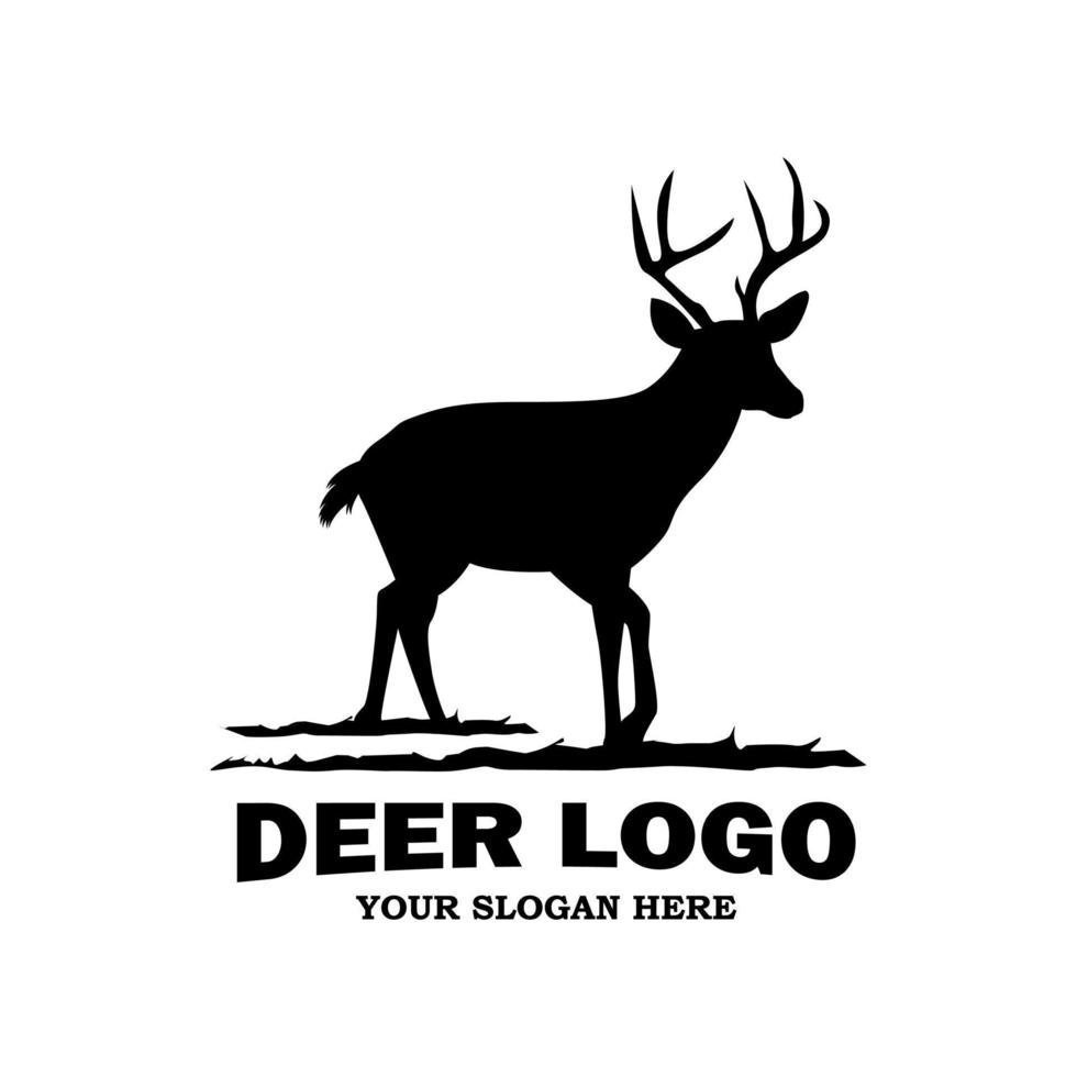 Deer logo design inspiration. Vector illustration