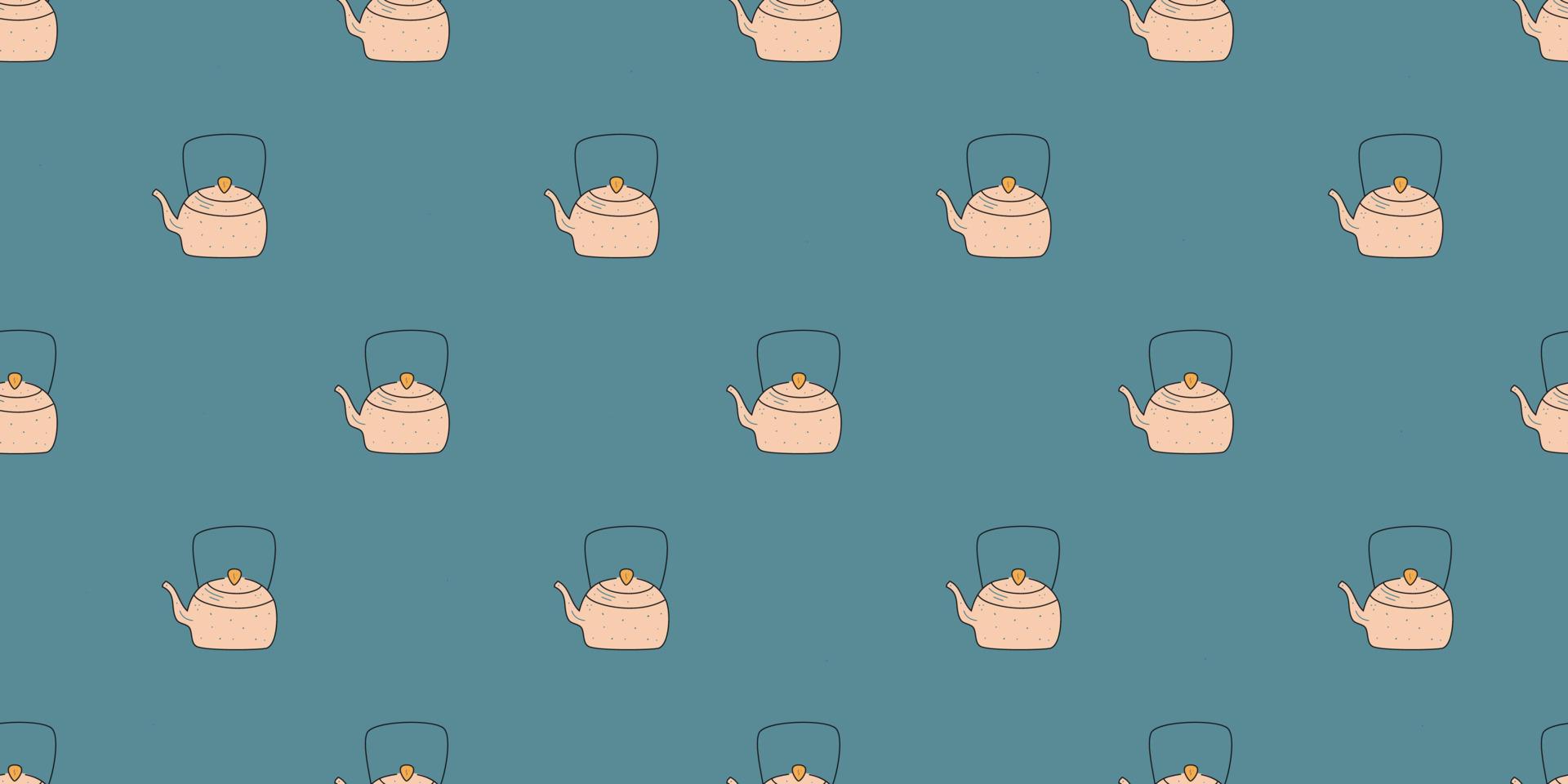 Vector flat hand drawn seamless pattern