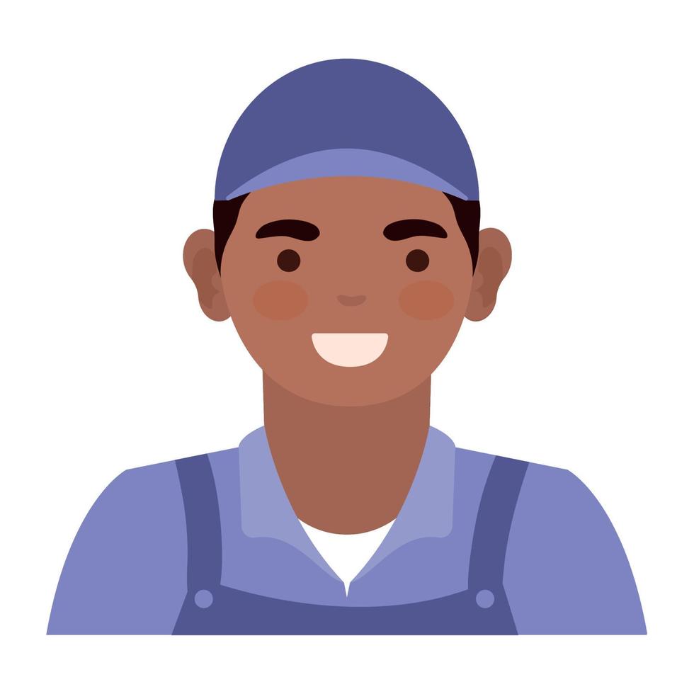 male delivery professional worker vector