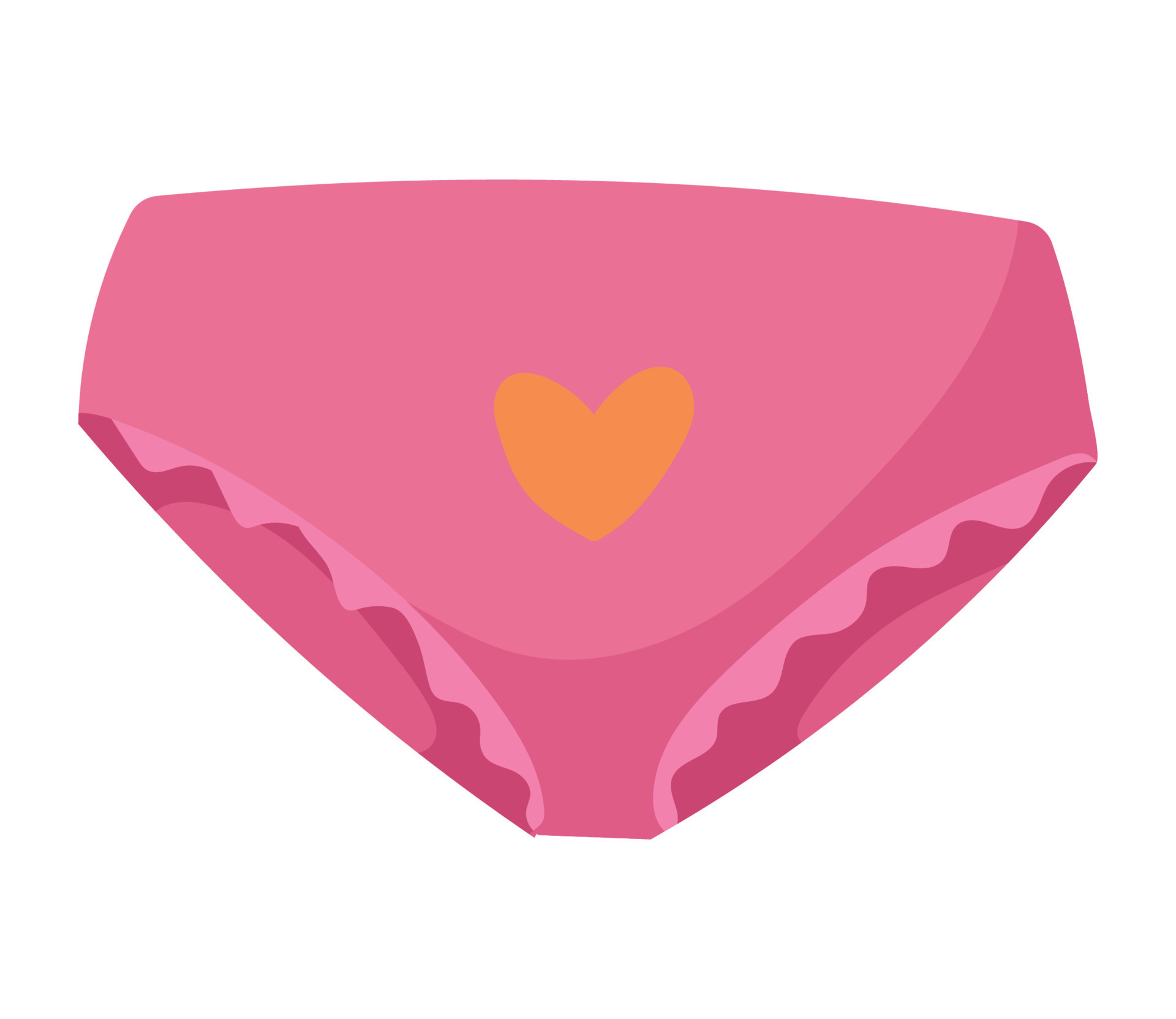 pink panty with heart 10269569 Vector Art at Vecteezy