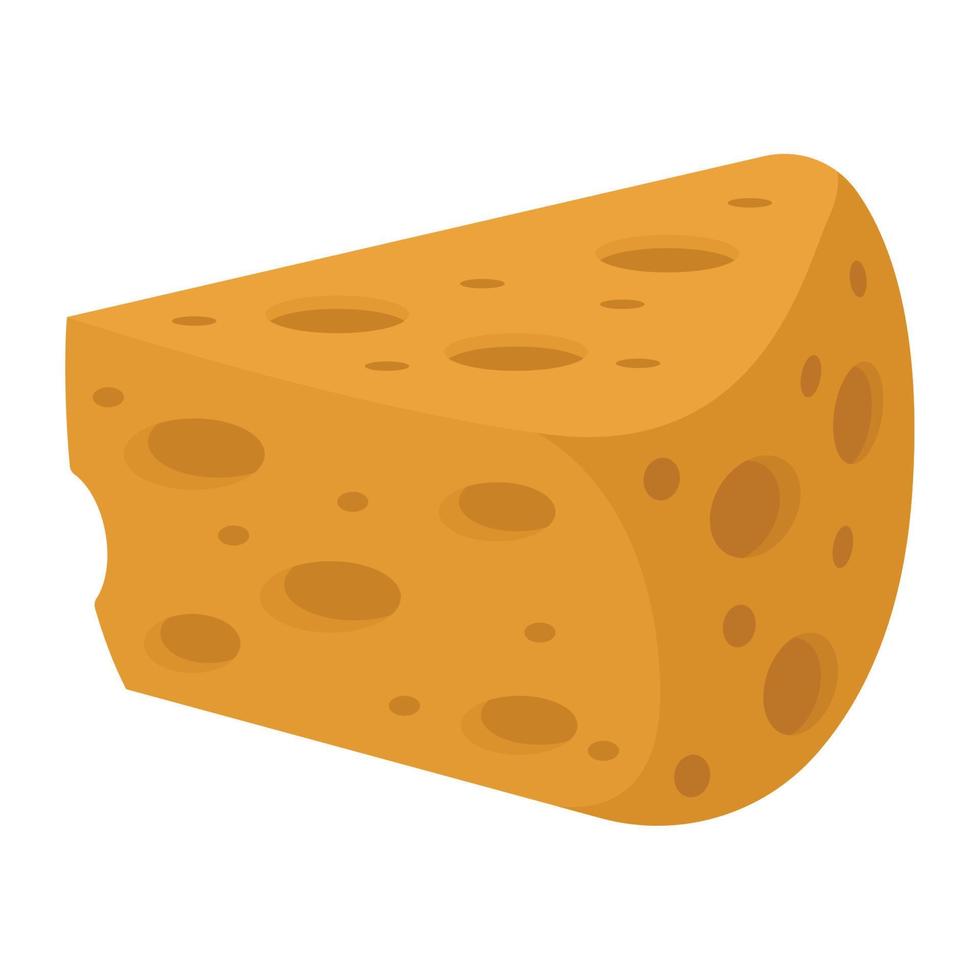 porción de queso fresco vector