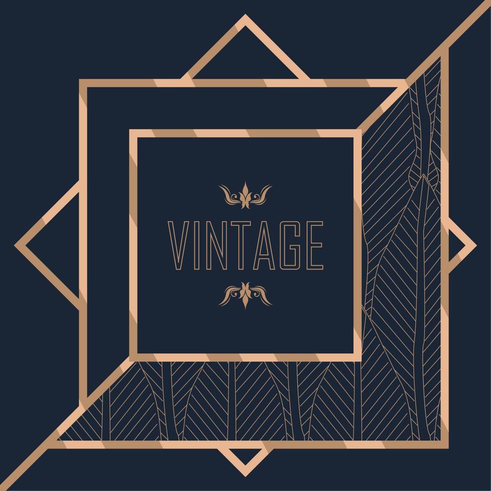 vintage cover design vector