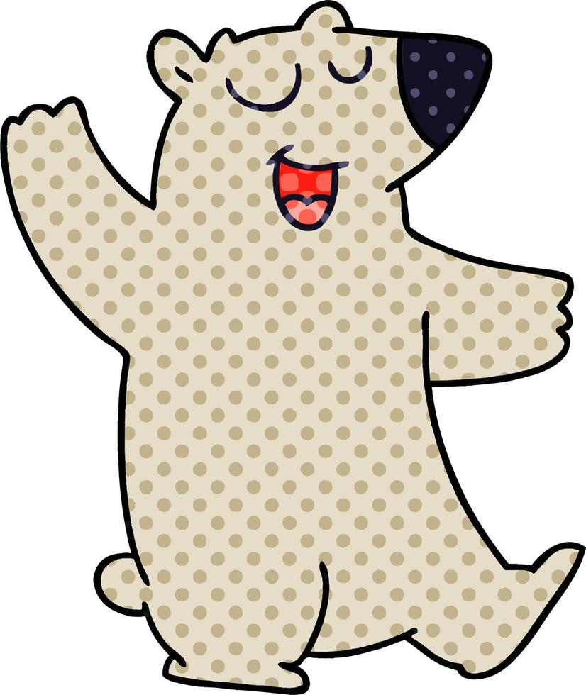 quirky comic book style cartoon wombat vector