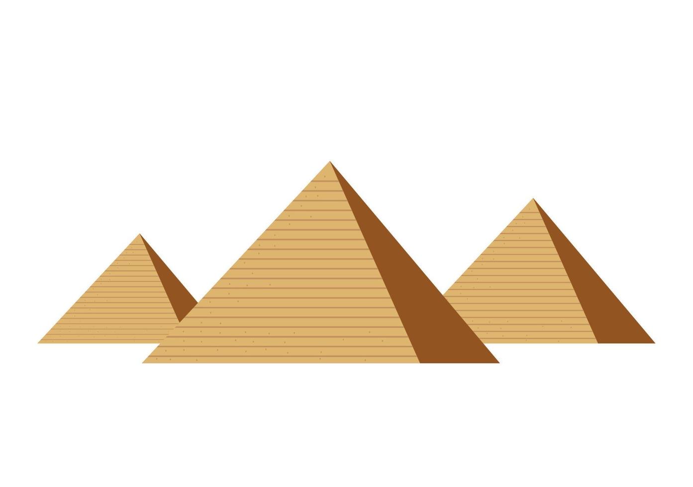 egyptian pyramids landmarks vector