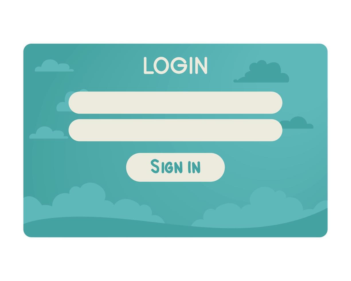 green access login template vector