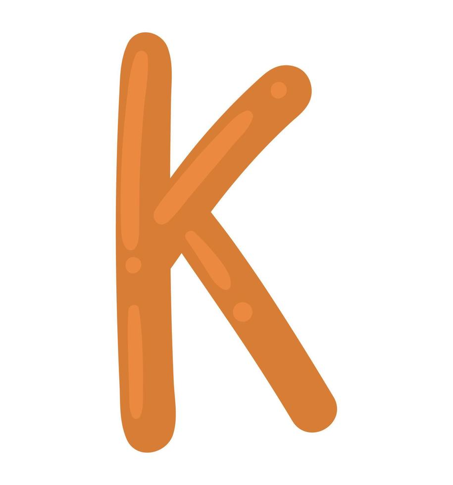 K kid alphabet letter vector