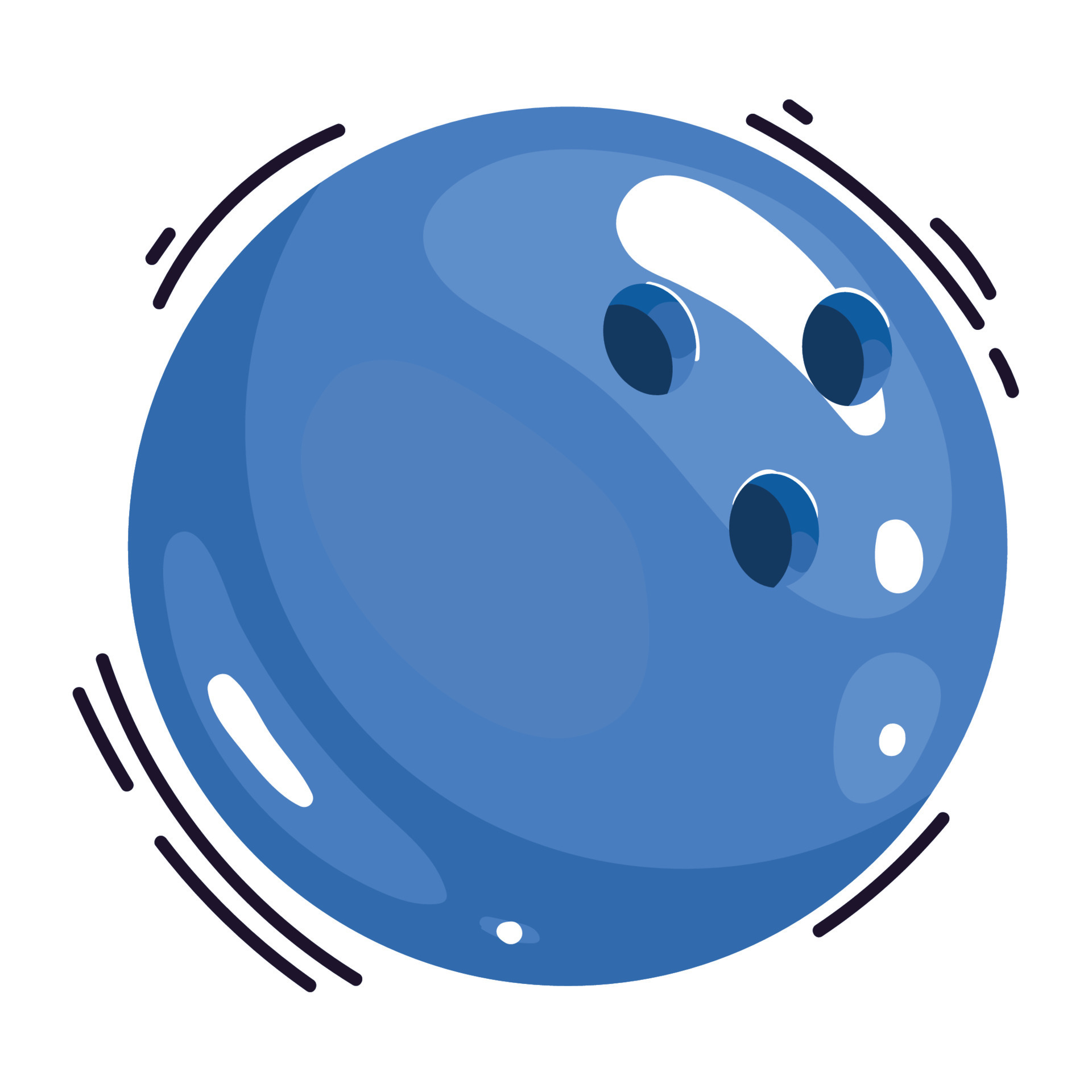 bowling ball blue 10270388 Vector Art at Vecteezy