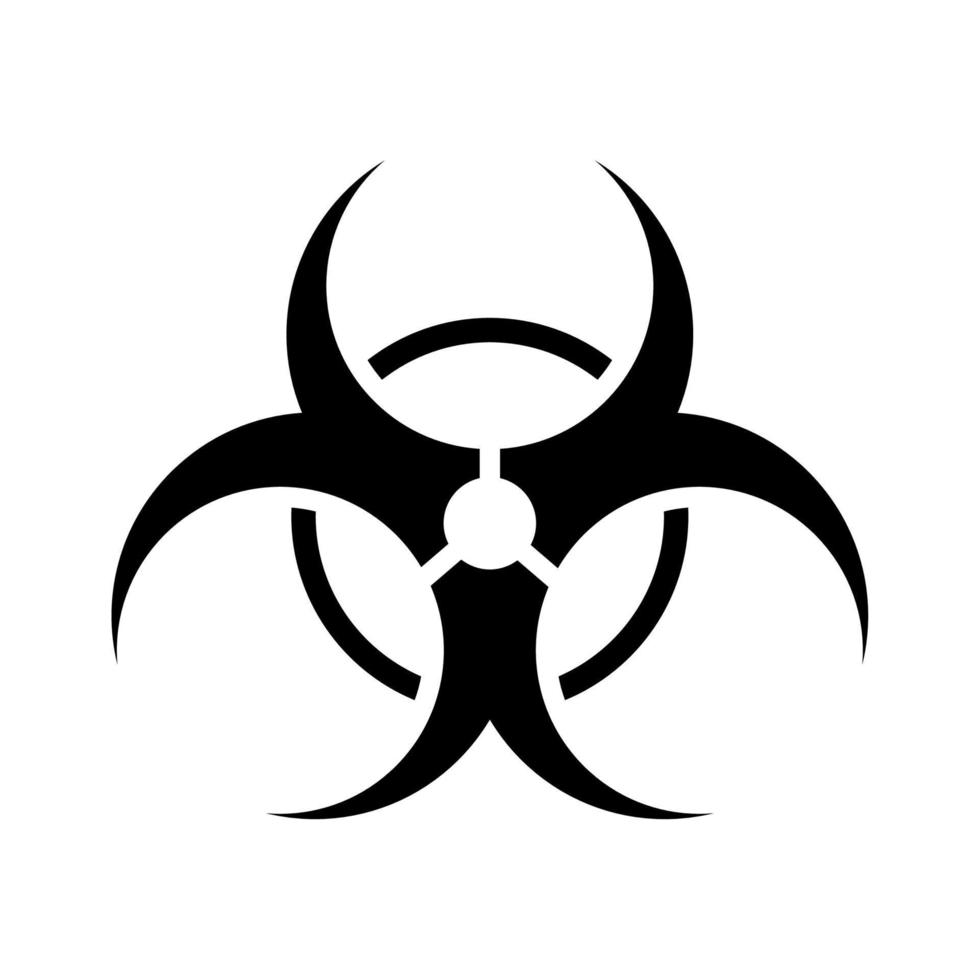 biohazard signal caution vector
